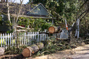 Removing a Fallen Tree From a Property In Kingsport TN